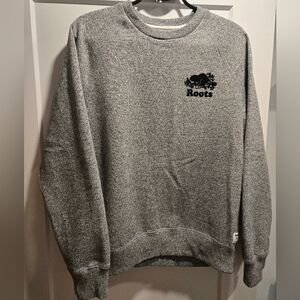 Roots Men's Heather Grey Crewneck Sweatshirt